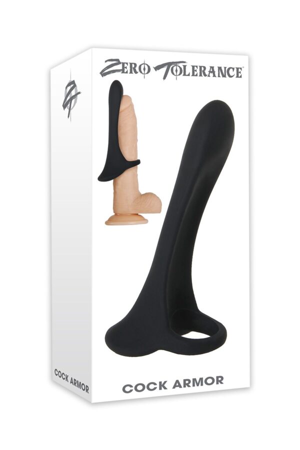 Evolved - Cock Armor Vibrerende Cockring - Zwart - Afbeelding 12