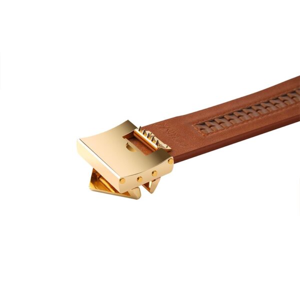 LOCKINK - Posture Luxe Collar en Lijn - bruin - Afbeelding 6