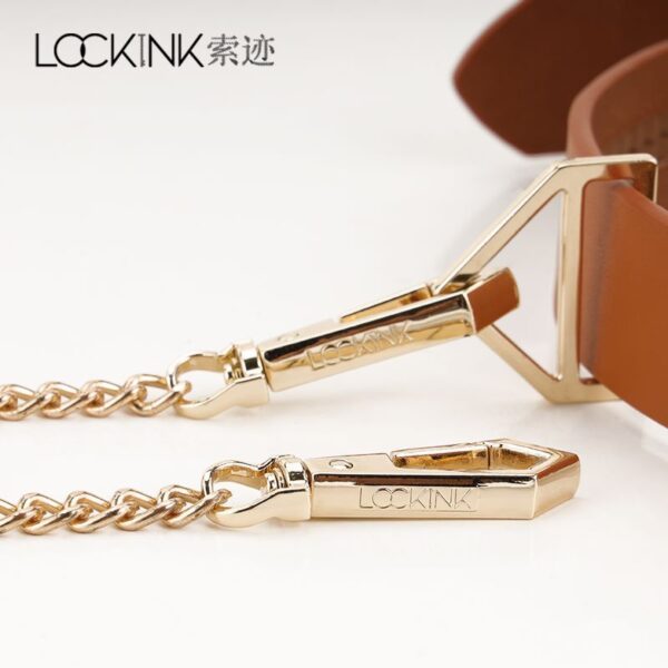 LOCKINK -  Halsband met Riem Set - bruin - Afbeelding 3