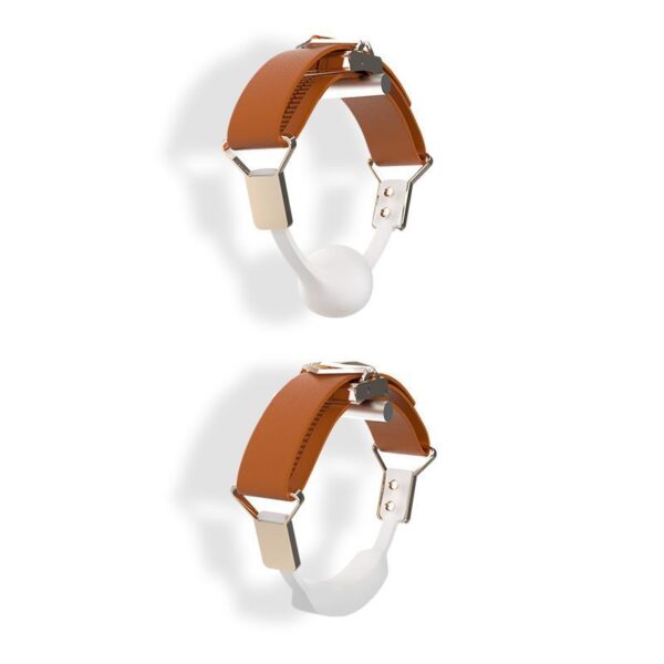 LOCKINK - Ball-Gag & Gag-bite Set - bruin - Afbeelding 2