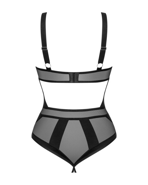 Obsessive - Chic Amoria Kruisloze Teddy - Zwart - Afbeelding 4
