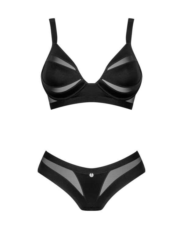 Obsessive - Chic Amoria Tweedelige Set - Zwart - Afbeelding 2