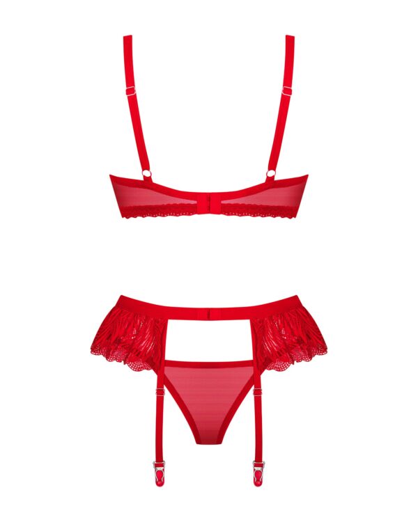 Obsessive - Chilisa Driedelige Set - Rood - Afbeelding 3