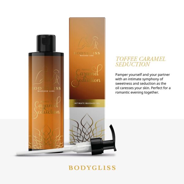 BodyGliss - Massage Olie En Glijmiddel in 1 Toffee Karamel - 150 ml - Afbeelding 2