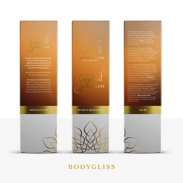 BodyGliss - Massage Olie En Glijmiddel in 1 Toffee Karamel - 150 ml - Afbeelding 3