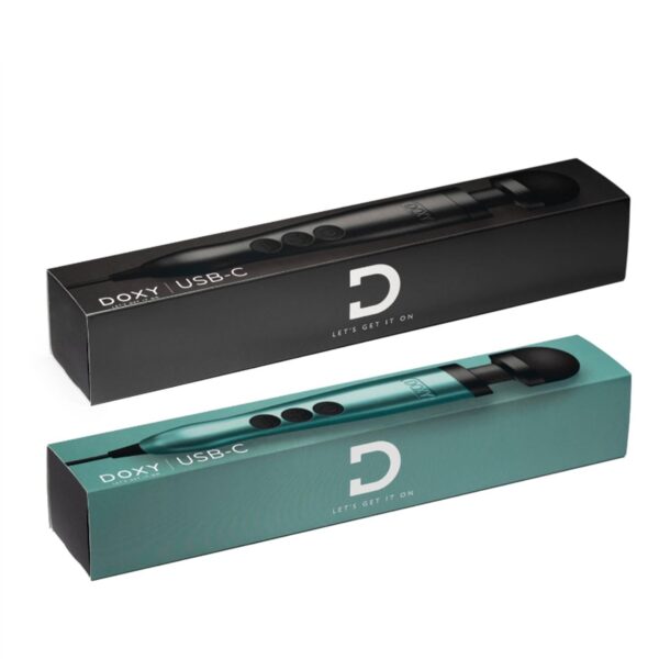 Doxy 3 USB-C Wand Vibrator - Zwart - Afbeelding 3