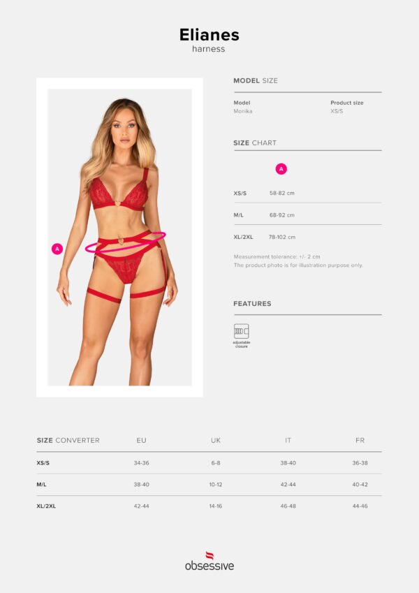 Obsessive - Elianes Harnas - Rood - Afbeelding 6