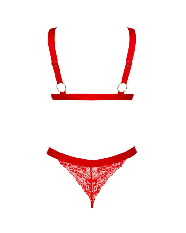 Obsessive - Elianes Tweedelige Set - Rood - Afbeelding 3