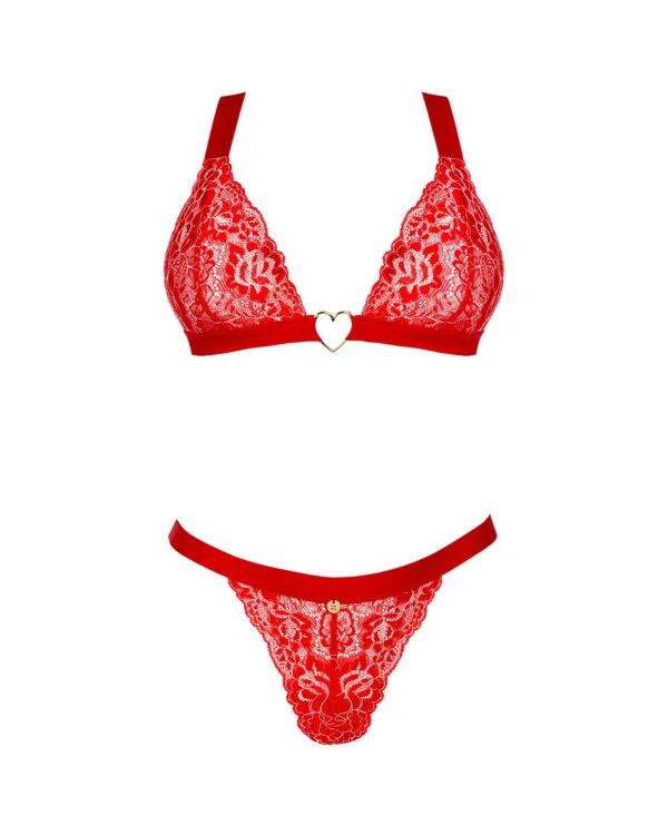 Obsessive - Elianes Tweedelige Set - Rood - Afbeelding 4