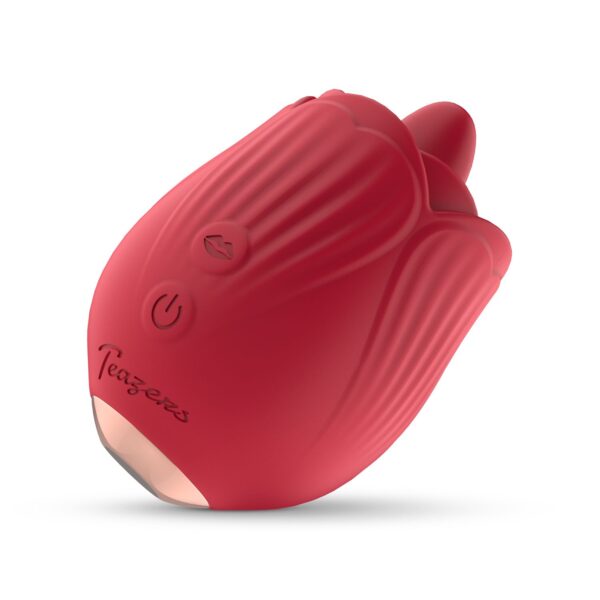 Teazers Roos Vibrator - Likken en Vibreren - Afbeelding 7