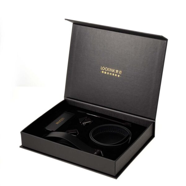 LOCKINK -  Halsband met Riem Set - zwart - Afbeelding 6