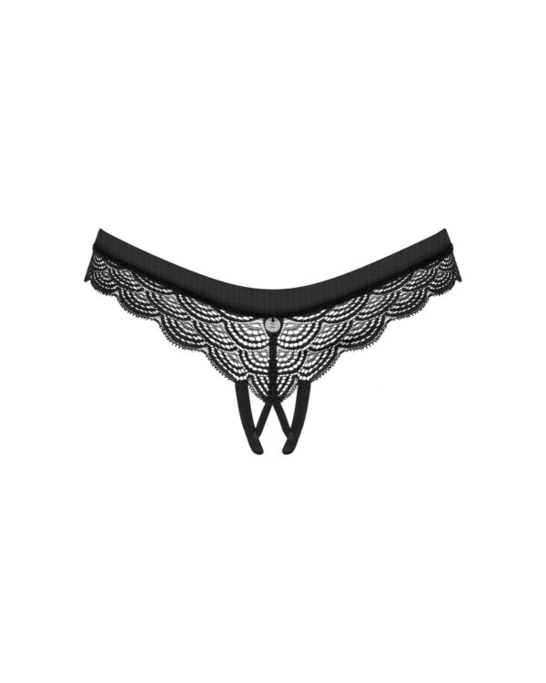 Obsessive - Chemeris Kruisloze Slip - Zwart - Afbeelding 6