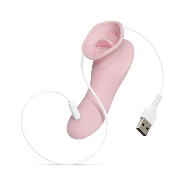 Clitoris Vibrator Met Tong - Roze - Afbeelding 2