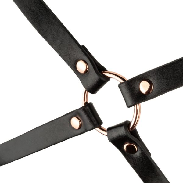 Rosy Gold - Bondage Harnas - Zwart - Afbeelding 5