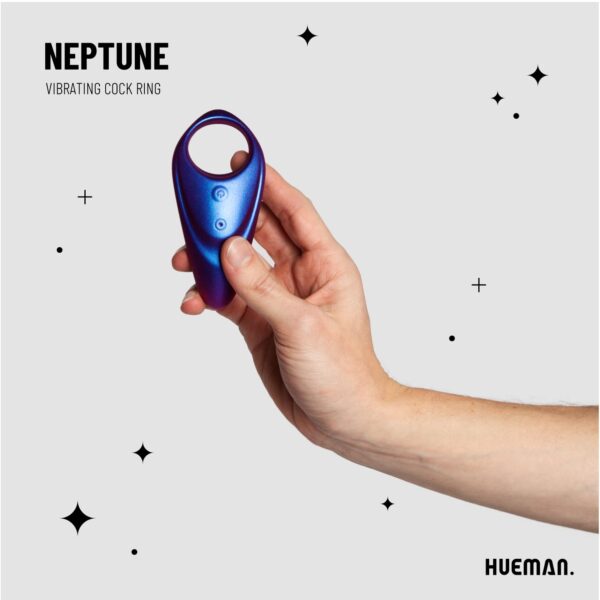 Hueman - Neptune Vibrerende Cockring + Afstandsbediening - Afbeelding 2
