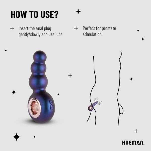 Hueman - Outer Space Vibrerende Buttplug - Afbeelding 3