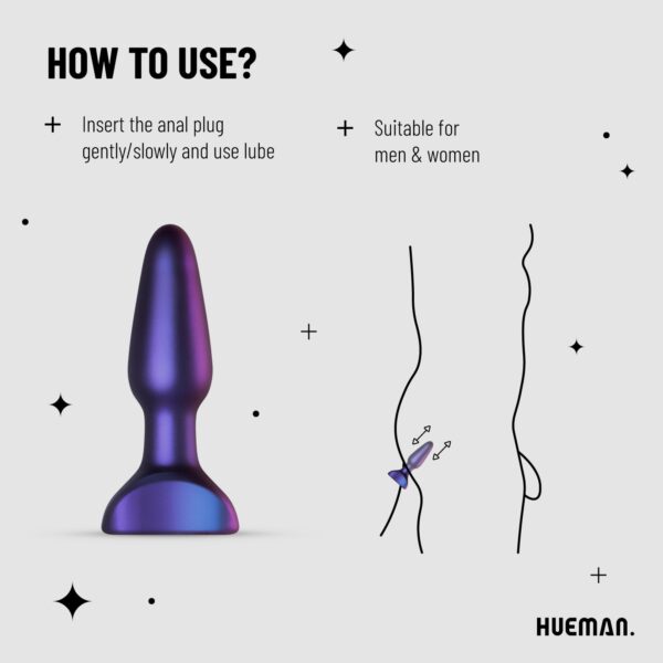 Hueman - Space Force Vibrerende en Stotende Buttplug - Afbeelding 3
