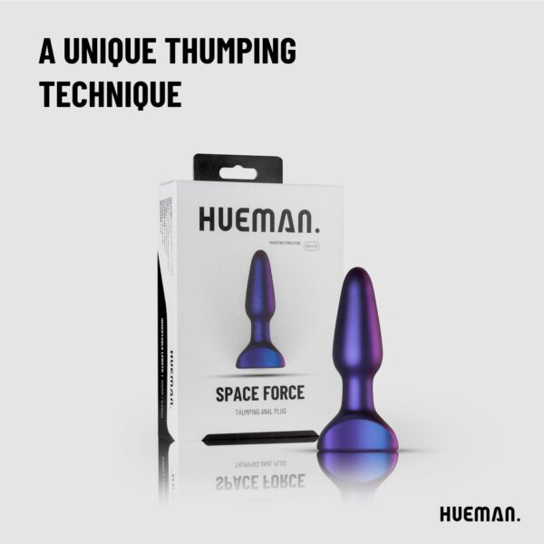 Hueman - Space Force Vibrerende en Stotende Buttplug - Afbeelding 5