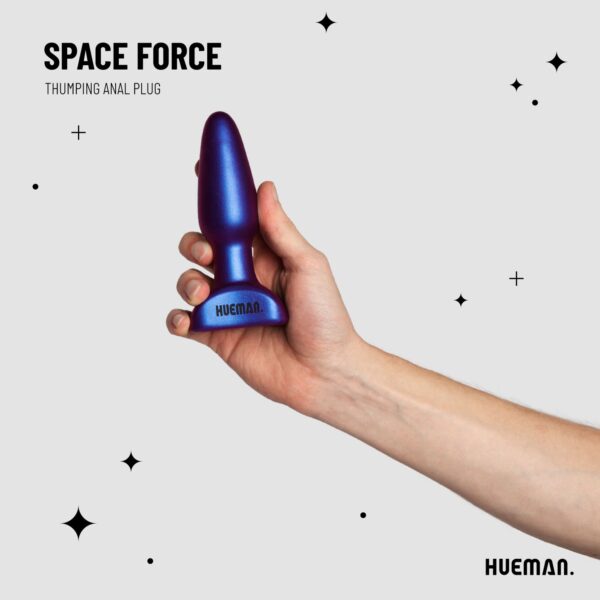 Hueman - Space Force Vibrerende en Stotende Buttplug - Afbeelding 2