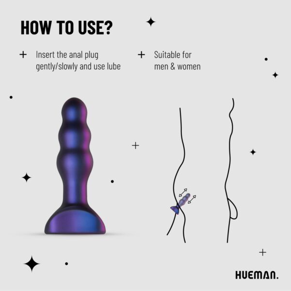 Hueman - Space Invader Vibrerende en Stotende Buttplug - Afbeelding 3
