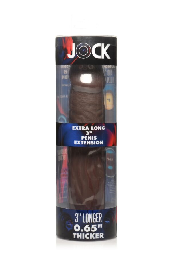 JOCK Extra Lange Penis Sleeve 22,5 cm - Bruin - Afbeelding 5