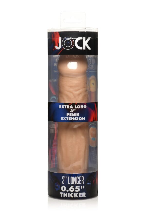 JOCK Extra Lange Penis Sleeve 22,5 cm - Beige - Afbeelding 6
