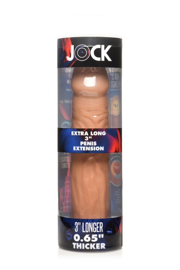 JOCK Extra Lange Penis Sleeve 22,5 cm - Tan - Afbeelding 6