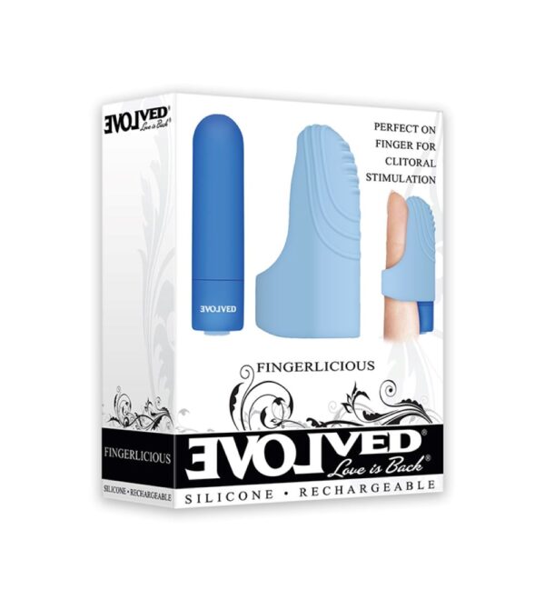 Evolved - Fingerlicious Vinger Vibrator - Blauw - Afbeelding 5