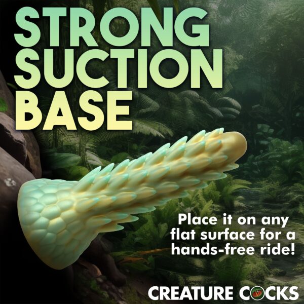 Stegosaurus Spiky Reptiel Dildo - Groen - Afbeelding 13