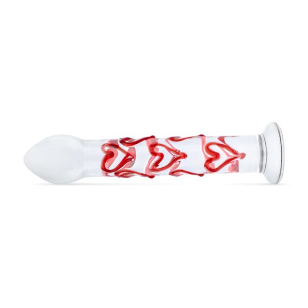 Gildo - Glazen G-spot/Prostaat Dildo Met Hartjes No.30 - Afbeelding 2
