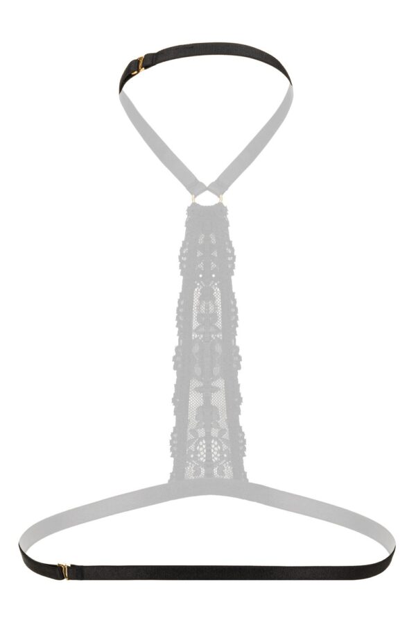 Strappy Harness Bralette Evening Kiss -zwart - Afbeelding 6