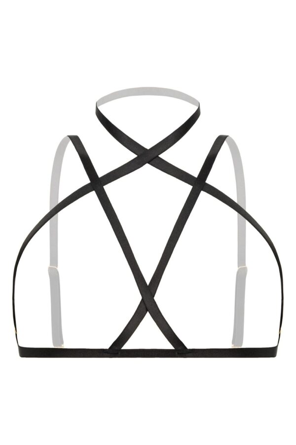 Strappy Harness Bralette Fia -  zwart - Afbeelding 6
