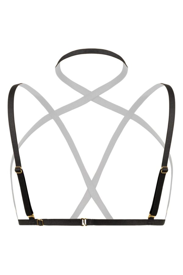 Strappy Harness Bralette Fia -  zwart - Afbeelding 5