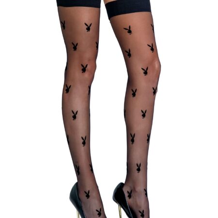 Playboy Lingerie - Bunny Noir Kousen