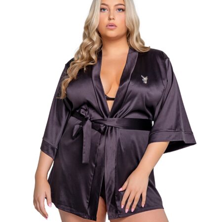 Playboy Lingerie - Sparkling Bunny Kimono Curvy