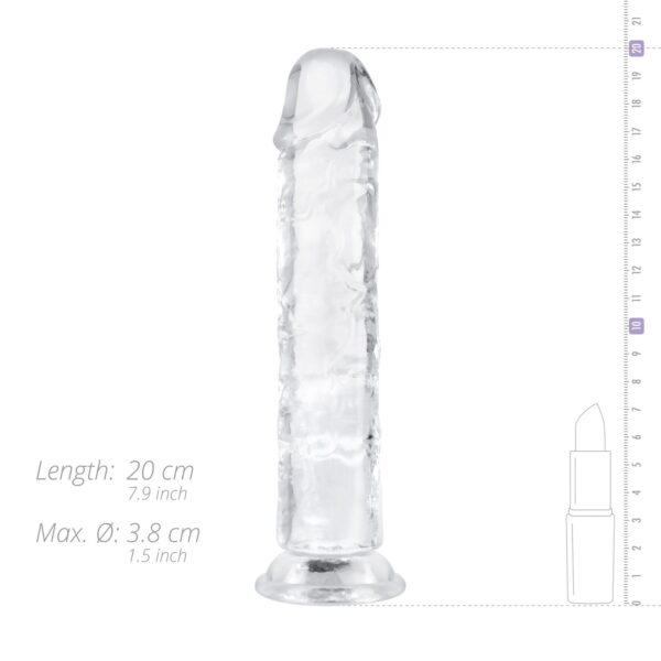 Jelly Dildo zonder ballen - 18 cm - Afbeelding 8