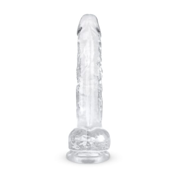 Jelly Dildo met ballen - 19 cm - Afbeelding 3