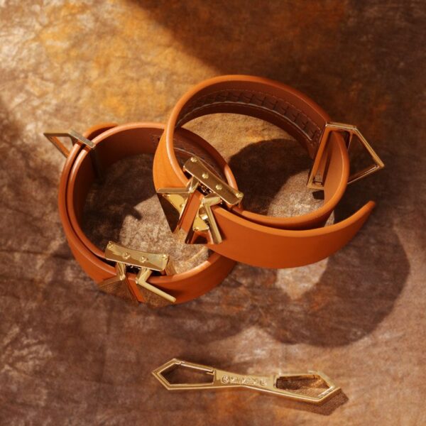 LOCKINK - Enkel- en enkelboeien Set - bruin - Afbeelding 2