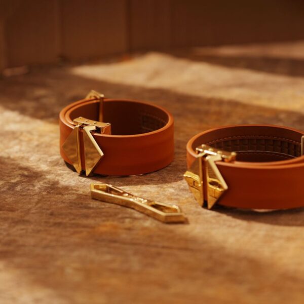 LOCKINK - Enkel- en enkelboeien Set - bruin - Afbeelding 3