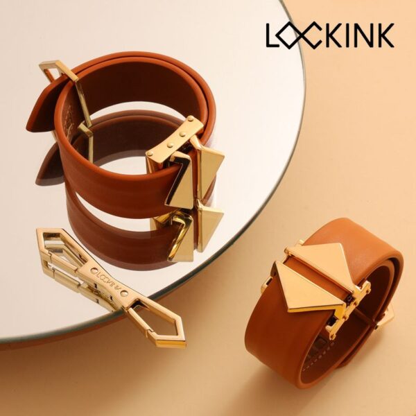 LOCKINK - Enkel- en enkelboeien Set - bruin - Afbeelding 6