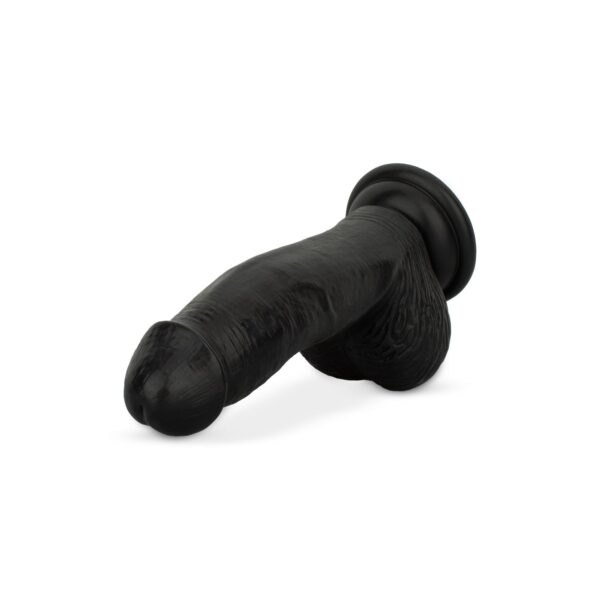 Dildo met ballen 12 cm - Zwart - Afbeelding 3