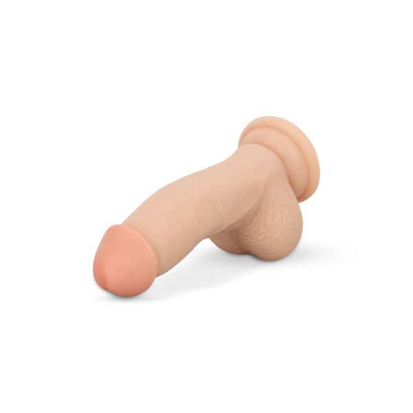 Dildo met ballen 12 cm -  Beige - Afbeelding 2