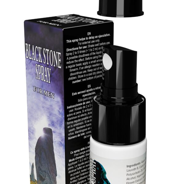Orgasme Vertragende Spray - Black Stone - Afbeelding 2