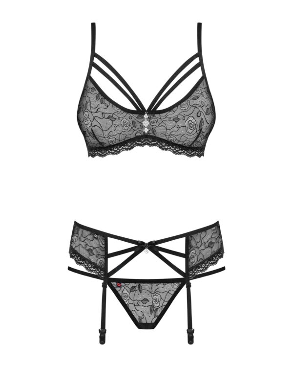 Obsessive - Fabulous Jarretelset - Zwart - Afbeelding 5