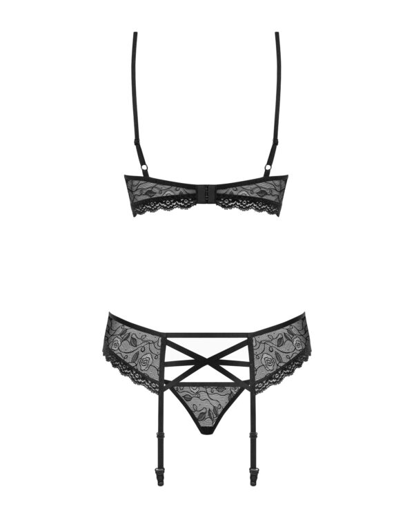 Obsessive - Fabulous Jarretelset - Zwart - Afbeelding 4