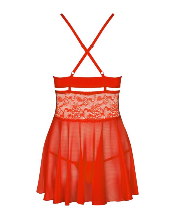 Babydoll Set - Rood - Afbeelding 4