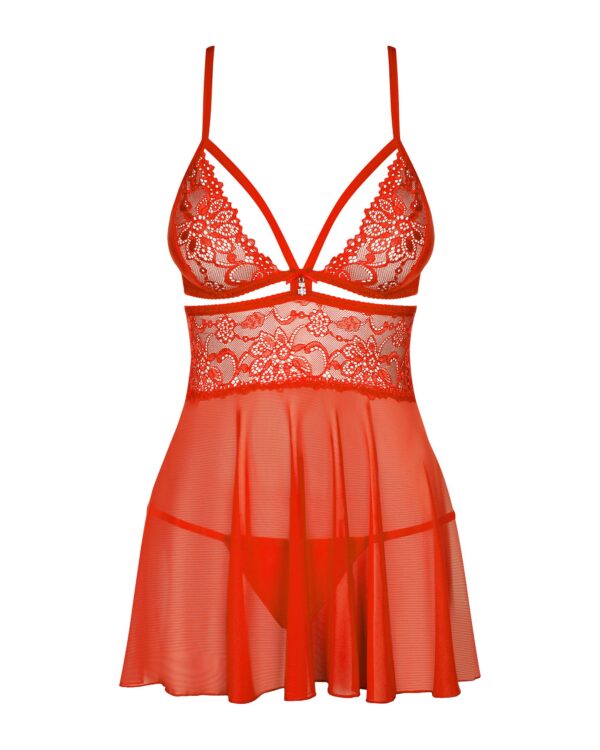 Babydoll Set - Rood - Afbeelding 5