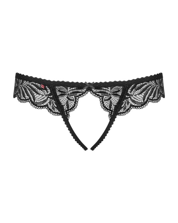 Obsessive - Contica Kruisloze Slip - Zwart - Afbeelding 5