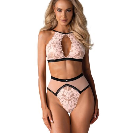 Lilines Kanten BH Set - Roze
