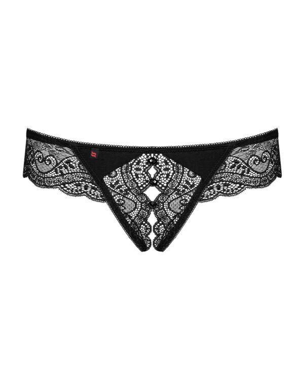 Miamor String Met Open Kruisje - Zwart - Afbeelding 6